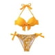 thumbnail image 1 of Traje de Baño de Tres Piezas para las Mujeres de Moda Casual Corbata Sexy Cintura Alta Cristal Beach Bikini Set, Poliéster, 1 of 9