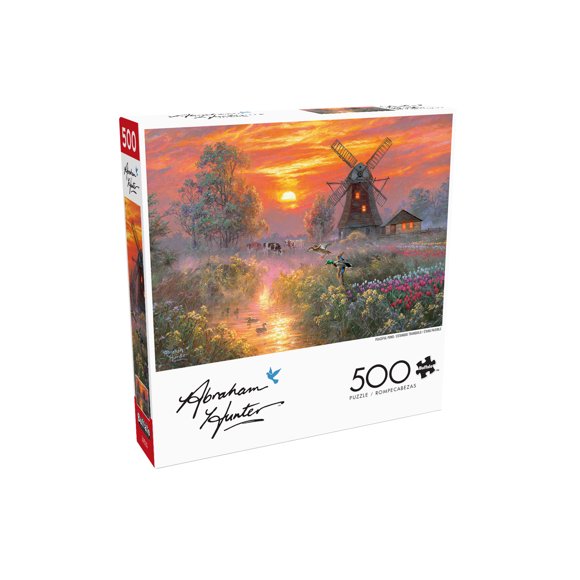 Buffalo Games Peaceful Pond 500-Piece Interlocking Jigsaw Puzzle for Adults Ages 14-99 Years