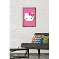 thumbnail image 2 of Hello Kitty - Face Wall Poster, 14.725" x 22.375", Framed, 2 of 6