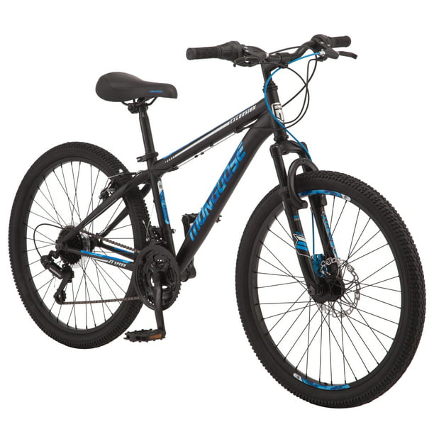 Interpersoonlijk rand Geduld Mongoose Excursion mountain bike, 24-inch wheel, 21 speeds, boys, black -  Walmart.com