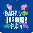 thumbnail image 4 of Inktastic Grandma's Fishing Buddy with Colorful Fish Boys or Girls Baby Bib, 4 of 4