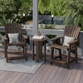thumbnail image 2 of Wildridge Heritage High Adirondack Chair, Tudor Brown - All-Weather Recycled Plastic Furniture for Patio, Deck, Lawn, 2 of 4