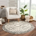 thumbnail image 6 of Hauteloom Berber Shag Collection - Buan Farmhouse Living Room Large Area Rug with Tassel - Fluffy Plush High Pile Carpet - Southwestern Bohemian Tribal Style - Beige, Cream, Black - 9'2" x 12', 6 of 20