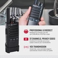 thumbnail image 3 of Walkie Talkies Cobra PX650 BCH6 recargables con alcance de 300 m, paquete de 6, 3 of 6