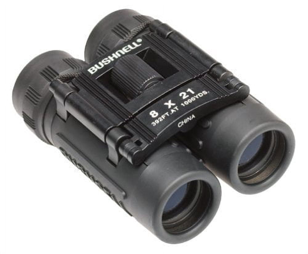 Bushnell 8x21 Powerview Binocular (Black, Clamshell Packaging)