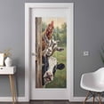 thumbnail image 2 of Farmhouse Animals Window Privacy Film, Country Cows Sheeps Roosters Farm Static Cling UV Sun Blocking Heat Control Window Tint Day and Night, Non-Adhesive One Way Windows Privacy Cover 35.4''x78.7'', 2 of 7