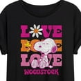 thumbnail image 3 of Peanuts - Love Woodstock - Juniors Ideal Flowy Muscle T-Shirt, 3 of 6