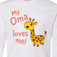 thumbnail image 4 of Inktastic My Oma Loves me- cute giraffe Long Sleeve Youth T-Shirt, 4 of 5