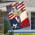 thumbnail image 2 of FLAGWIX American Flag - Texas Cross Flag God Bless Texas Flag LNH024F - House Flag (29.5" x 39.5"), 2 of 3