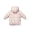 thumbnail image 4 of Ruyang Kids Winter Puffer Coat Baby Boys Girls Padded Warm Quilted Down Parka Lightweight Mock Neck Zip Up Hooded Jacket, 4 of 4
