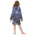 thumbnail image 7 of FORMRS Kids Bathrobe Unisex Hooded Robe Toddler Pajamas Sleepwear, Size 7-9T, Moonlight Mountain, 7 of 7