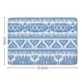 thumbnail image 5 of Boho Blue Geometric Ethnic Flannel Non Slip Door Rugs,Washable Door Mats Indoor,Decorative Door Mats,Dirt-Resistant and Absorbent Doormat for Entrance,Bedroom,Kitchen,Bathroom,23.5"x16", 5 of 5