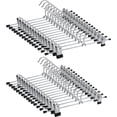 thumbnail image 1 of Perchas para faldas, paquete de 30 perchas para pantalones con clips, perchas para ropa para pantalones, alambre de acero, fuerte, clip para pantalones, estante para secar pantalones, 1 of 5