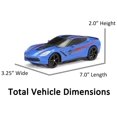 thumbnail image 6 of Adventure Force (1:24) Chevrolet Corvette C7 Battery Remote Control Blue Sports Car, 2423-1B3 Child, 6 of 9
