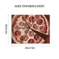 thumbnail image 2 of Fenyluxe Pizza Theme Wall Decor for Bedroom and Kitchen, Fashion Art Print on Canvas, Ready to Hang Home Room Art Decor 16x12in, 2 of 6