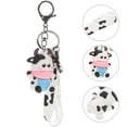 thumbnail image 6 of Milisten 1Pc Key Chain Pendant for Purse and Backpack 11x6cm White Cow Shaped, 6 of 8