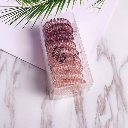 Kaboer Elastic Spiral Coil Hair Ties Walmart Com