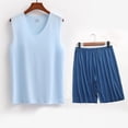 thumbnail image 2 of Sentmoon Mens Outfits Men's Tank Tops and Mens Athletic Shorts Sleeveless V Neck Summer Compression Shirt Men Solid Color Muscle Loose Plus Size Clothes for Men Holiday XXXXXL, 2 of 4