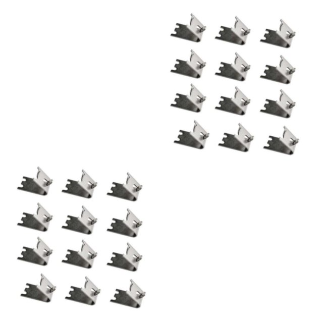 Ounissouiy Clip Universal para congelador de 12 piezas, Clips de soporte de estante de Metal desmontables, accesorios de abrazadera de inserción Mostrar como imagen 2Conjunto
