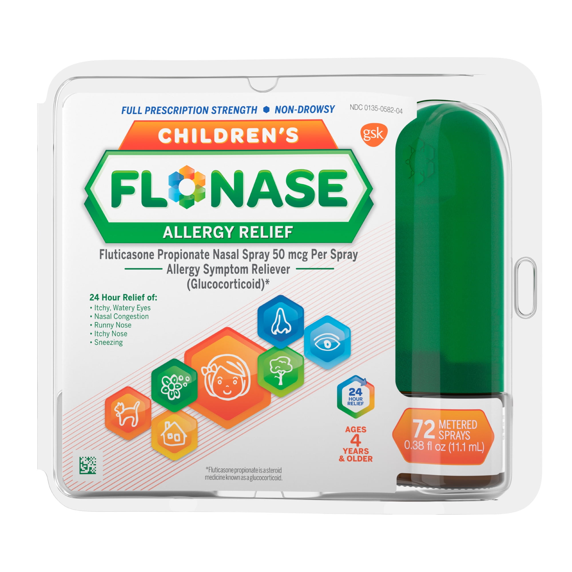 Flonase Children's Allergy Medicine for 24 Hour Relief Metered Nasal