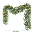 thumbnail image 3 of TanSiDing 1pcs Artificial Lemon Garland Spring Summer Faux Fruit Vine Garlands with Greenery for Door Wall Mantle Wedding Party Table Decorations 180cm, 3 of 6