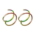 thumbnail image 4 of Nose Ring Hoop Double Nose Hoop Ring for Piercing Nose Hoop, Nose Ring Hoop for Women, Spiral Nose Hoop for Girls, Nostril Piercing Jewelry, 4 of 11