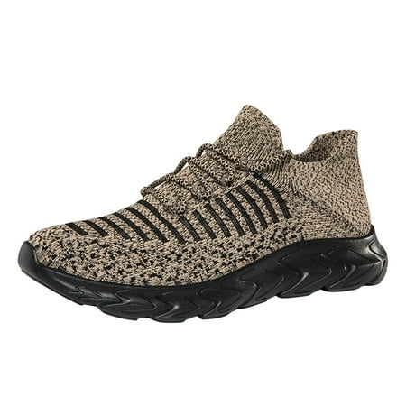 

nsendm Sneaker Women Shoes Size 13 Mesh Fashion Breathable Woemen Sports LaceUp Outdoor Men Womens Arch Fit Sneakers Khaki 10.5