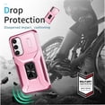thumbnail image 3 of Funda para GANGXUN Samsung Galaxy S23 FE - Soporte metálico, Función magnética, Rosa, 3 of 5