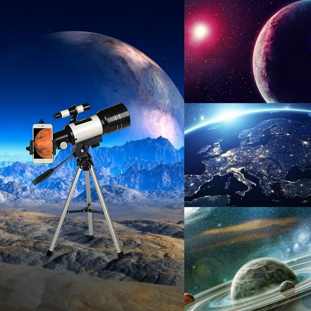 Telescope 150X Beginner Wide-Angle Observation Monocular for Astronomy Entry Refractor Scope with Easy Setup and Clear Views