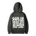 thumbnail image 4 of Men's Jesus Hoodie Fall Retro Letter Print Casual Long Sleeve Slouchy Hooded Sweatshirt with Pocket Street Style Graphic Hoodies for Men, 4 of 4