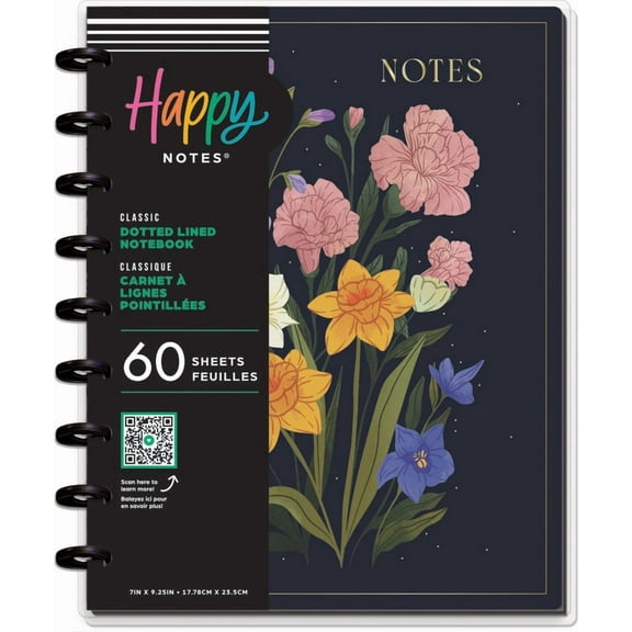 Happy Planner Classic Disc Bound Notebook-Dark Garden