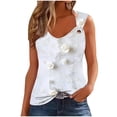 thumbnail image 2 of JTZGDY Cute Summer Tank Tops for Women Fashion Printed Sleeveless Cami Shirts Loose Fit Casual Graphic Tunic T-Shirts Trendy Beach Vacation Outfit Clothes White#04 L, 2 of 5
