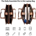 thumbnail image 4 of Laptop Tote Bag for Women Work Bag Professional 15.6 inch Leather Briefcase Business Office Purse Shoulder Bag, 4 of 6