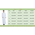 thumbnail image 4 of Men's Solid Color Arab Robe Traditional Thobe Garment for Prayer and Daily Wear, 4 of 6
