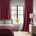 thumbnail image 2 of Cortinas navideñas Miulee, opacas, color rojo vino, 260 x 260 cm, 2 paneles, 2 of 9