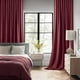 thumbnail image 2 of Cortinas navideñas Miulee, opacas, color rojo vino, 260 x 260 cm, 2 paneles, 2 of 9