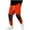 Orange, variant on Dvprdro Sweatpants for Men Elastic Waist Drawstring Casual Athletic Jogger Pants Colorblock Closed Bottom Trousers Fashion Workout Gym with Zipper Pocket