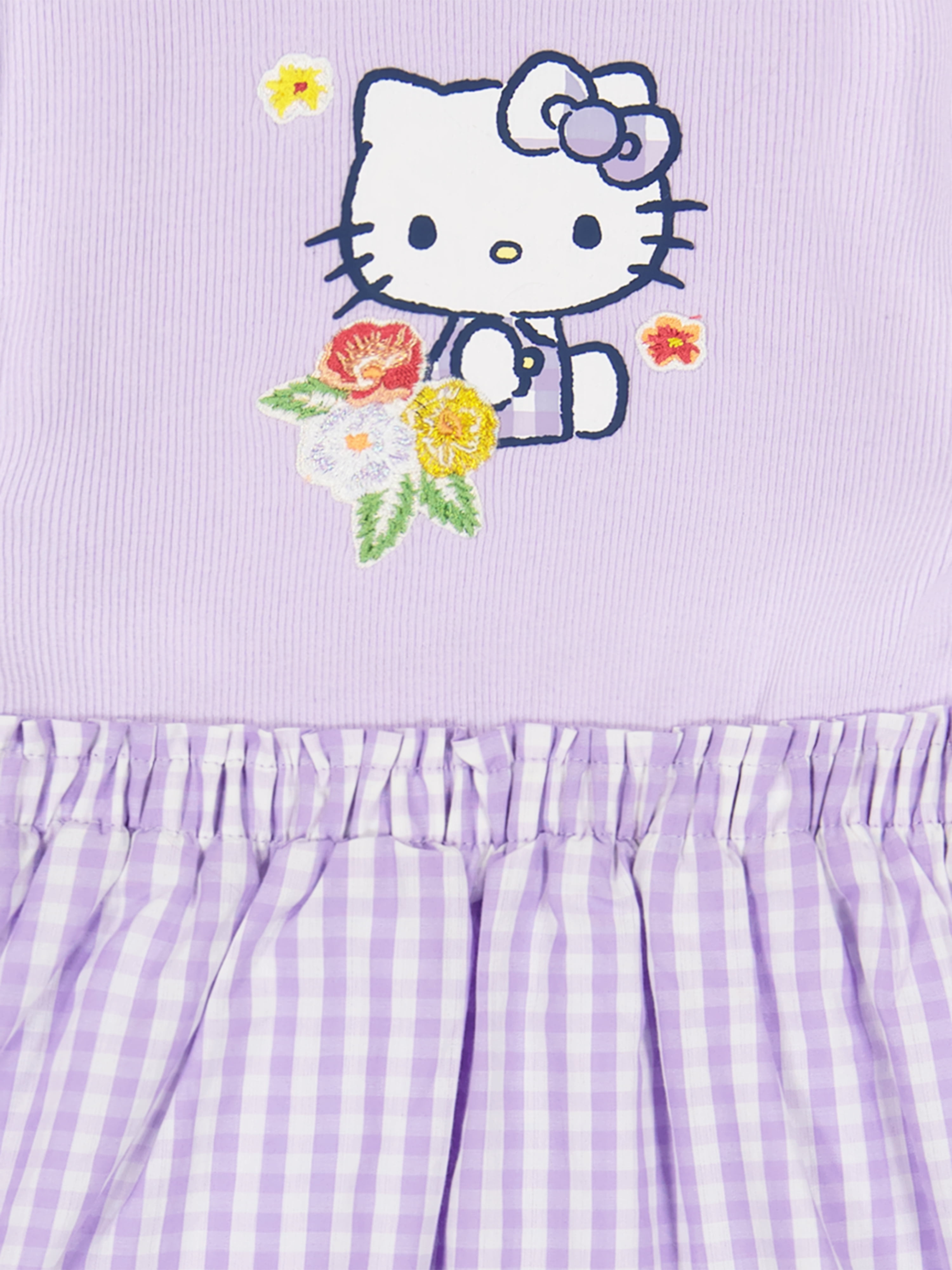 Hello Kitty Toddler Girls Woven Short Sleeve Dress, Sizes 12 Months-5T