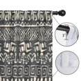 thumbnail image 4 of Blackout Kids Curtains,Black Geometric Triangle Wave Pattern Childrens Insulated Curtains Set Of 2,Bedroom Essentials,Toddler Room Decor 42x84in(106x213cm), 4 of 5