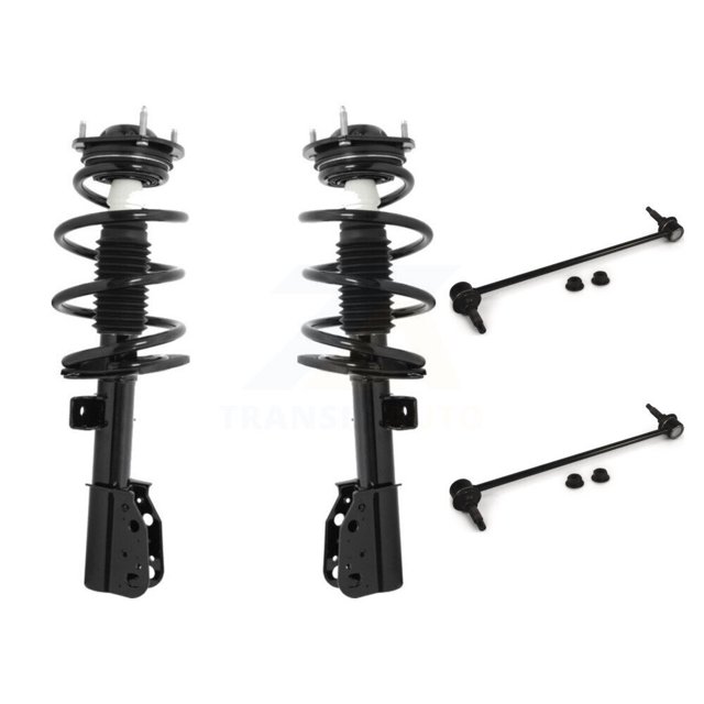 Transit Auto Front Complete Shock Assembly and TQ Link Kit for Car Chevrolet Traverse Buick Enclave GMC Acadia Limited - Left Right Side (Driver Passenger) KSS-100839
