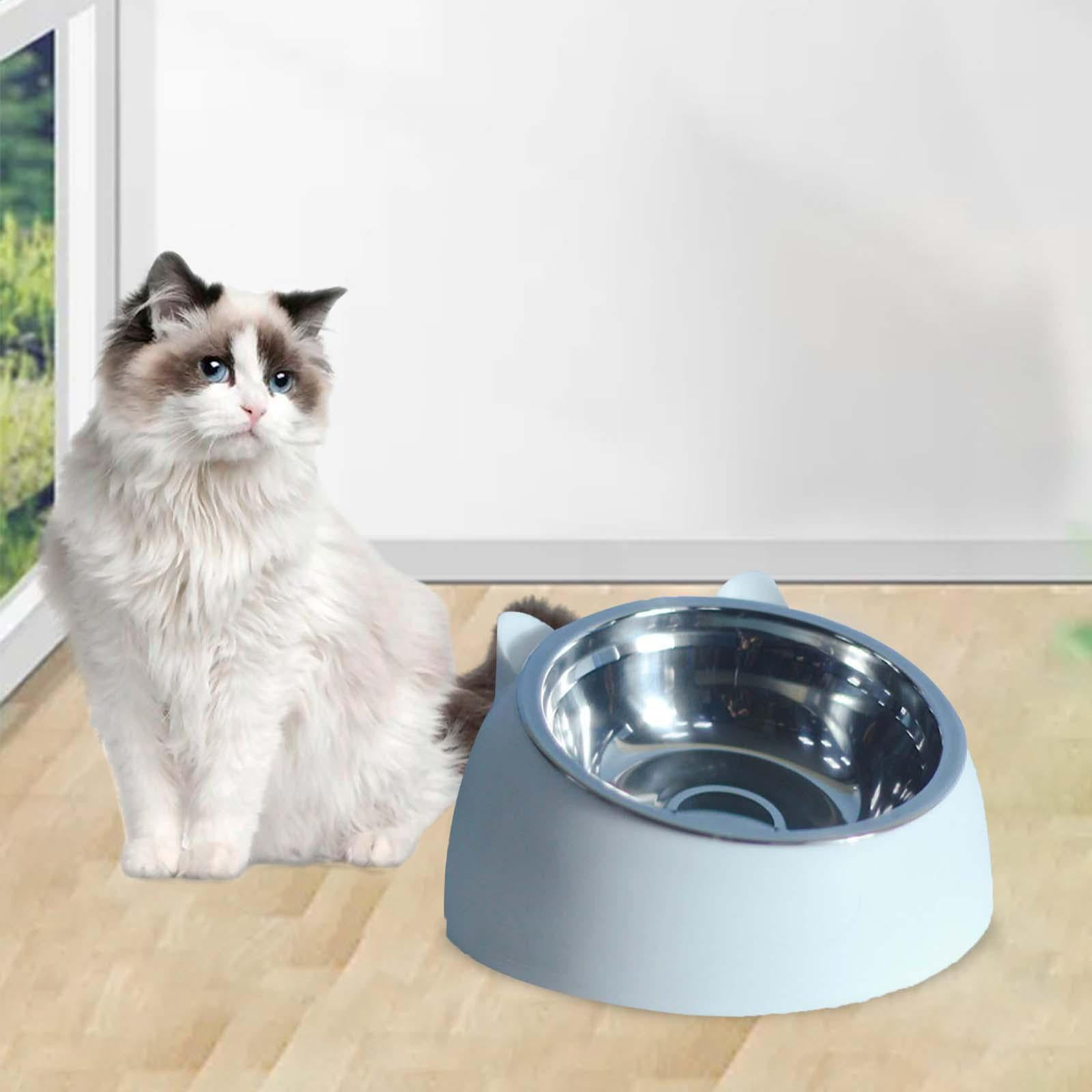 Bothyi 3x Cat And Dog Bowl Raised Non Slip Container Food Feeder Neck Tilted Elevated Feeding Dish Pet Feeder Pets Bowls for Small to Large Pets