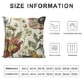 thumbnail image 6 of Acheng Spring Floral Pillow Covers Set of 2 Vintage Wild Flowers Throw Pillow Covers Spring Summer Butterfly Decorative Outdoor Pillow Case Cushion Cover for Sofa Bedroom Couch Bed White, 6 of 6