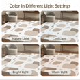 thumbnail image 7 of ODIKA 2'x3' Beige Warm Taupe Modern Geometric Abstract Washable Doormat Contemporary Minimalist Scandinavian Style Circles Rectangles Lines Non-Slip, Low Pile for Entryway, Kitchen, Laundry Room, 7 of 7