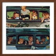 thumbnail image 2 of Art.com Outing or Coming and Going, August 30,1947 Giclee Print by Norman Rockwell, Brown Frame Wall Art, 21" x 21", 2 of 5