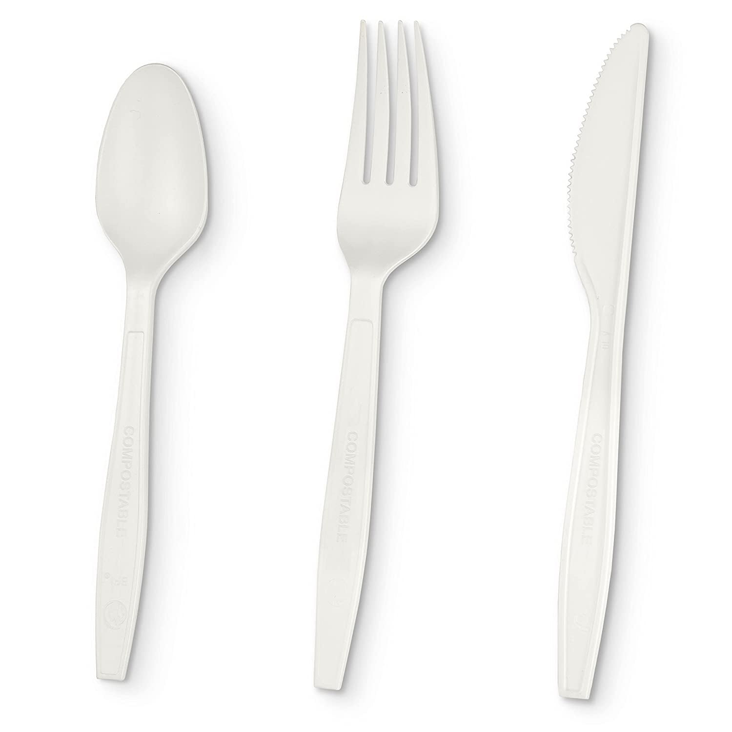 Disposable KNIVES WHITE Plastic Catering Cutlery Take Away Celebrations Picnic 