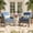 Blue, variant on Ovios Patio Chairs Set of 2 All-Weather Wicker Patio Furniture Chairs Set Rattan High-Back Outdoor Armchairs with Cushions, Denim Blue