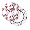 thumbnail image 2 of Kll Cherry Blossoms Round Bar Chair Cushion Cover 12 Inch,Bar Stool Protector With Elastic, Soft Washable, 2 of 7