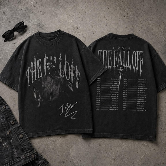 J. Cole The Fall Off T-Shirt, Vintage Hip Hop Album Graphic Tee, Retro Rap Music Shirt, Concert Fan Gift