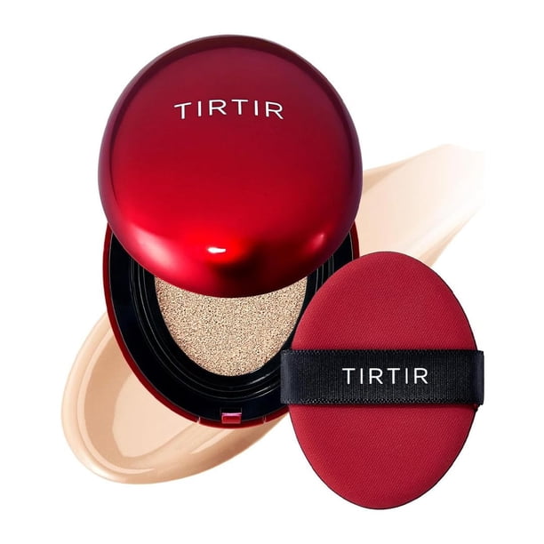 TIRTIR – Mask Fit Red Cushion 18 g – TONO 21C COOL IVORY – Base de maquillaje de alta cobertura cushion – larga duración hasta 72 h – acaba