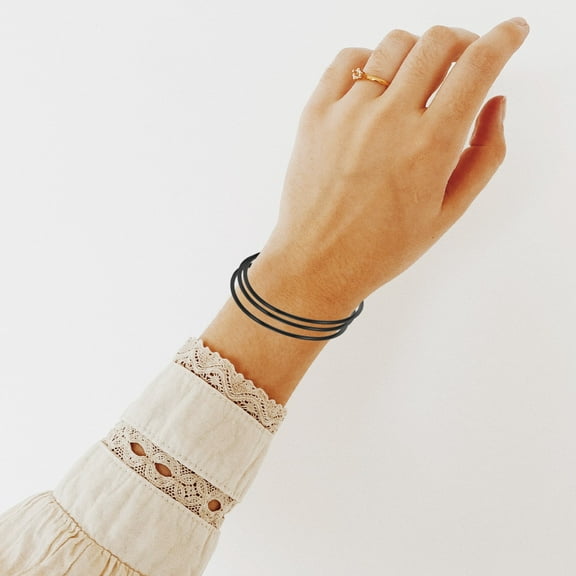 PBPBOX 100Pcs Silicone Hair Ties Minimalist Style For Women Jewelry